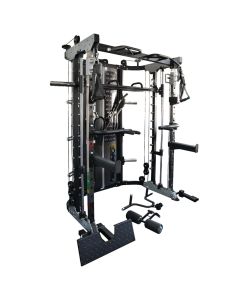 G12™ All-In-One Trainer - Doble Polea (90.5 kg), Máquina Smith, Rack y Prensa de Piernas