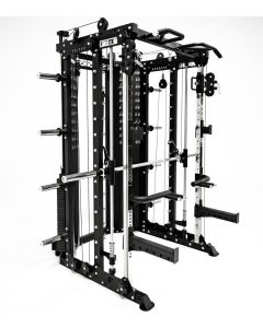 G15® All-In-One Trainer - Máquina Smith, Rack + Doble Polea (Relación de Cable 2:1 Y 4:1) + 260 Kg de Placas Incluídos